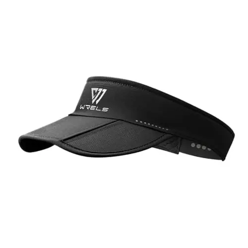 WRELS Sports Visor Hat for Women Men,Lightweight Running Golf Tennis Sun Visor Cap with Foldable Brim - 1