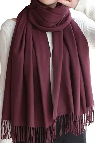 Womens Scarfs Large Soft CasModazoneere Feel PasModazoneina Scarves Shawls and Wraps for Evening Dress in Solid Colors - 6