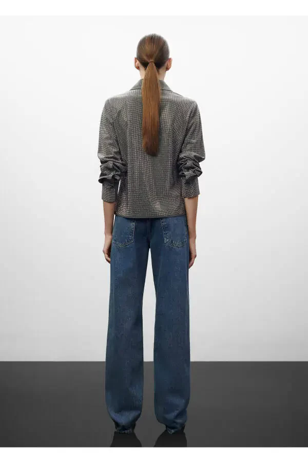 Kadın Eskitme Jeans 57078268 - 3