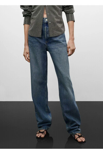 Kadın Eskitme Jeans 57078268 - 4