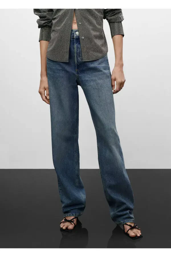 Kadın Eskitme Jeans 57078268 - 4