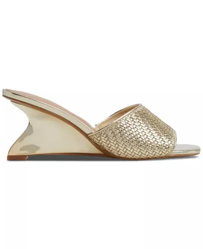 Women's Fiala Square-Toe Sculpted Wedge Sandals-White - ALDO