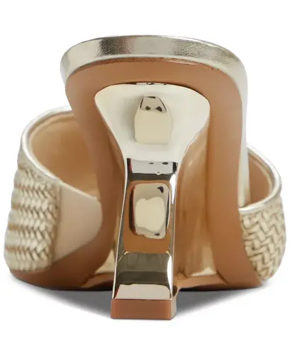 Women's Fiala Square-Toe Sculpted Wedge Sandals - White - 8