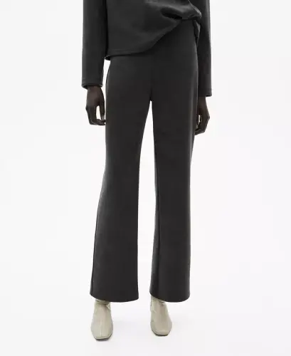 Women's Corduroy Straight Pants - Dark Heather Gray - 1