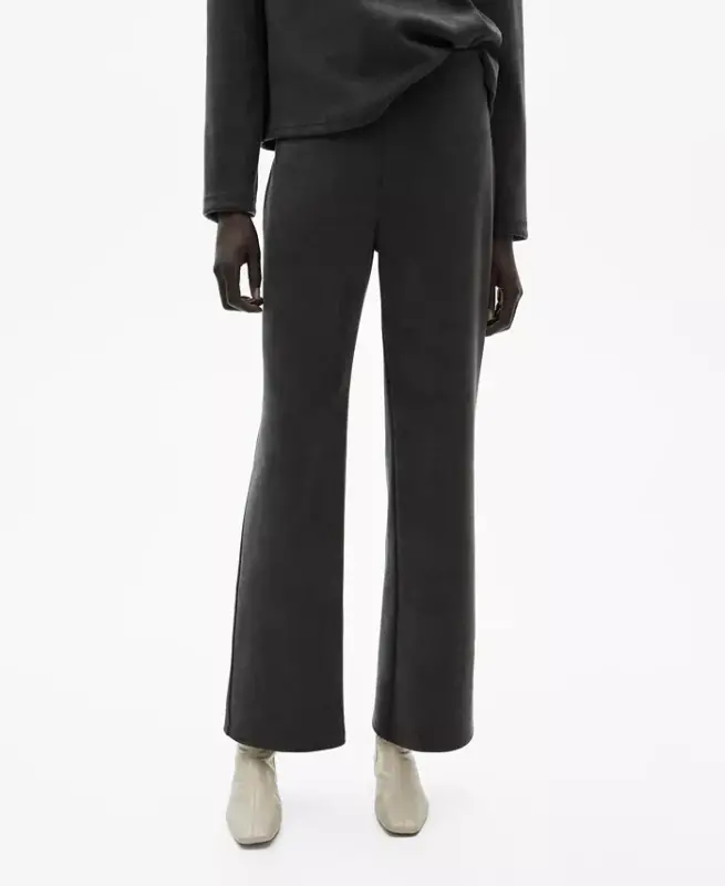 Women's Corduroy Straight Pants - Dark Heather Gray - 1