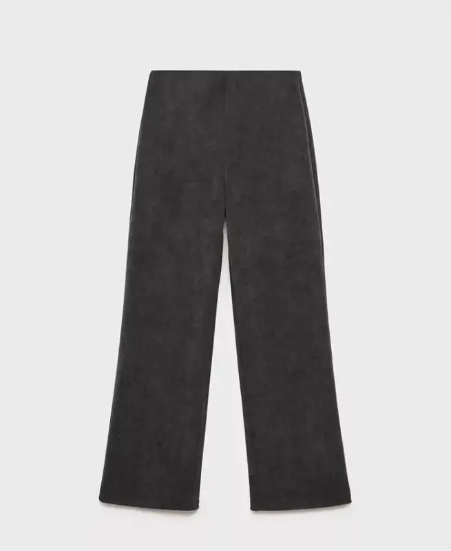 Women's Corduroy Straight Pants - Dark Heather Gray - 3