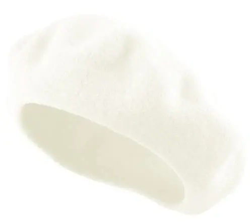 Women's French Beret Hat Solid Color Plain Wool Classic Traditional Artist Cap - 3
