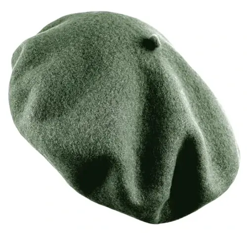 Women's French Beret Hat Solid Color Plain Wool Classic Traditional Artist Cap - 2