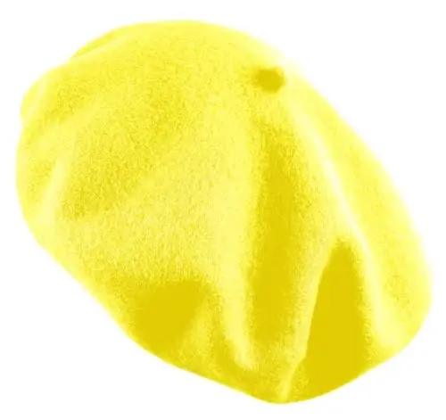 Women's French Beret Hat Solid Color Plain Wool Classic Traditional Artist Cap - 2