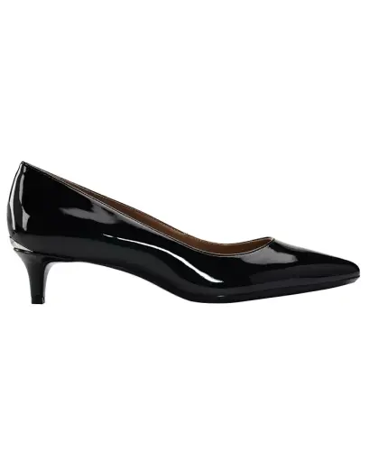 Women's Gabrianna Pointed Toe Kitten Heel Pumps - Black - 2