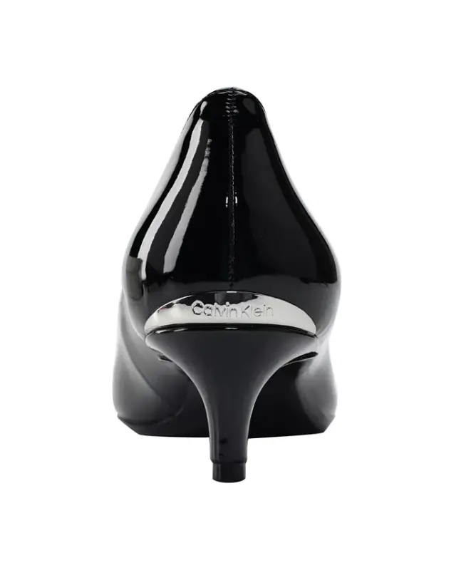 Women's Gabrianna Pointed Toe Kitten Heel Pumps - Black - 3