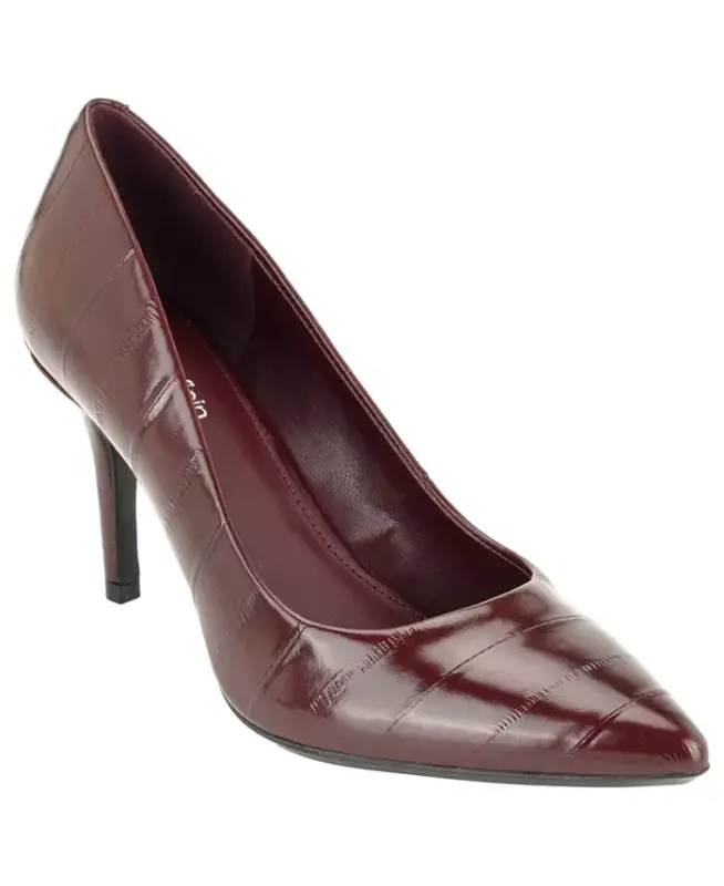 Women's Gayle Classic Pointed Toe Stiletto Pumps - Dark Red - 1