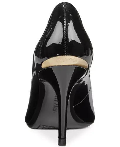 Women's Gayle Classic Pointed Toe Stiletto Pumps - Black Patent - 3