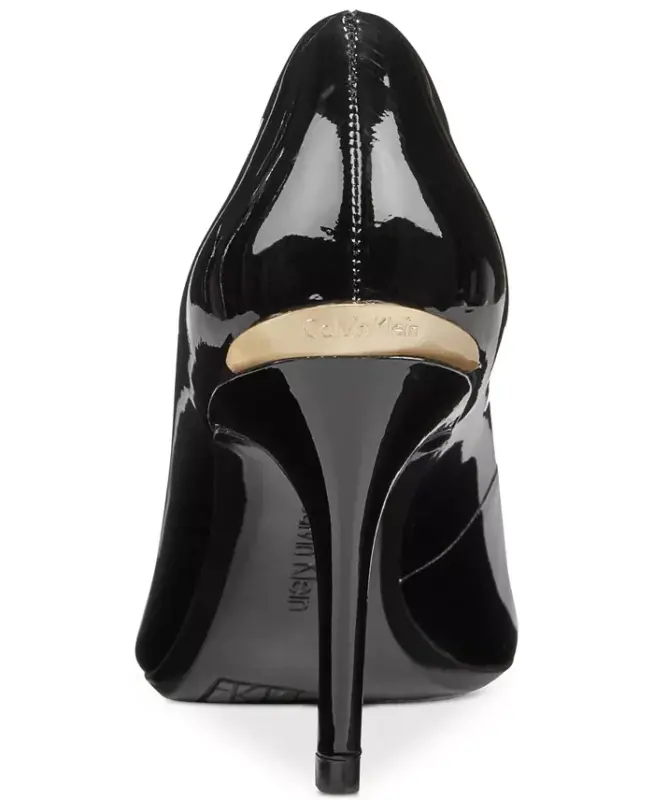 Women's Gayle Classic Pointed Toe Stiletto Pumps - Black Patent - 3