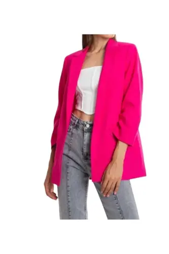 Kadın Giy Çık Pembe Ceket - Pembe 