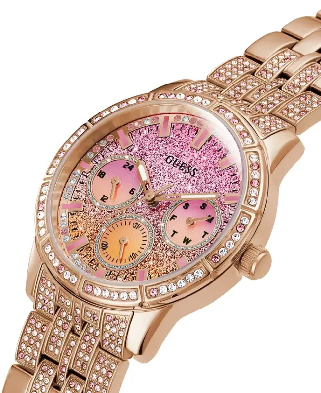 Women's Glitz Rose Gold-Tone Stainless Steel Bracelet Watch 40mm-Rose Gold-tone - 3