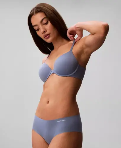 Women's Invisibles Microfiber Stretch Hipster Underwear-D3429 - Blue Tulip - 6