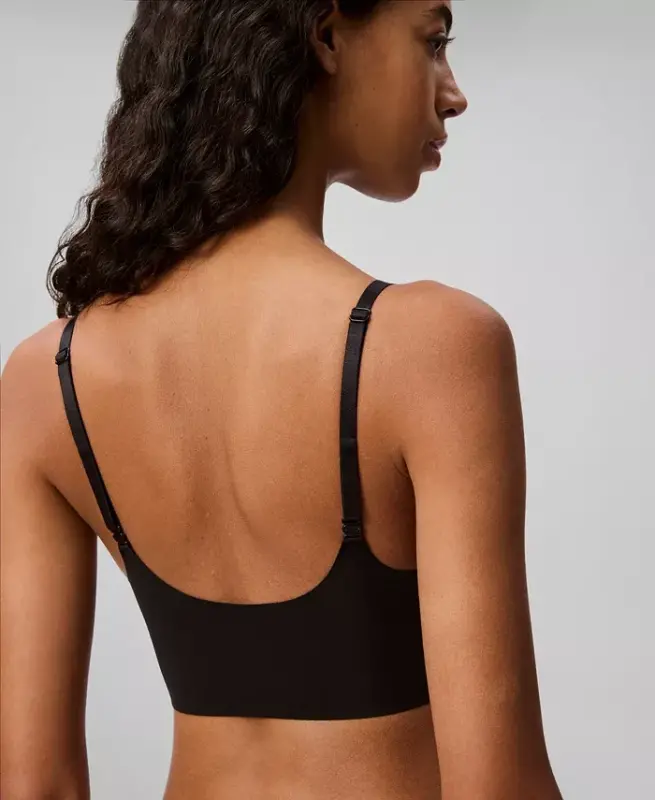 Women's Invisibles Comfort Lightly Lined Triangle Bralette QF5753 - 2