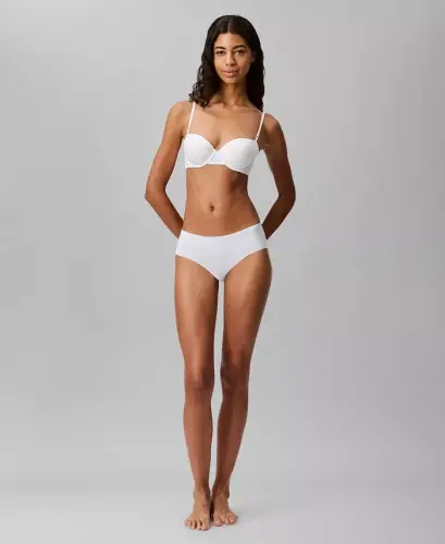 Women's Invisibles Microfiber Stretch Hipster Underwear-D3429 - White - 2