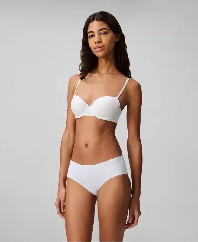 Women's Invisibles Microfiber Stretch Hipster Underwear-D3429 - White - 3