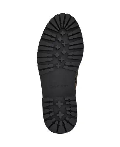 Women's Grant Lug Sole Penny Loafers - Dark Leopard Calf Hair - 5