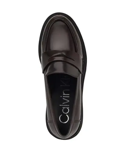 Women's Grant Lug Sole Penny Loafers - Dark Brown - 4