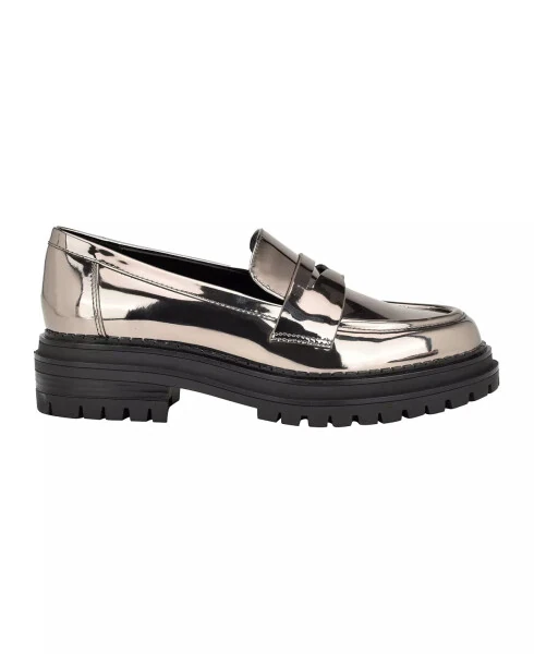 Women's Grant Lug Sole Penny Loafers-Pewter - Calvin Klein (1)