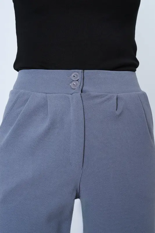 Kadın Gri Yüksek Bel Havuç Pantolon Alc-X11148-GRİ - 6