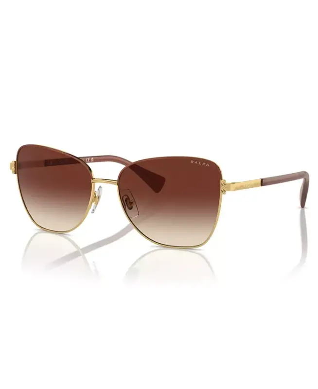 Women's Sunglasses, Ra4146 - Shiny Gold, Brown - RALPH BY RALPH LAUREN
