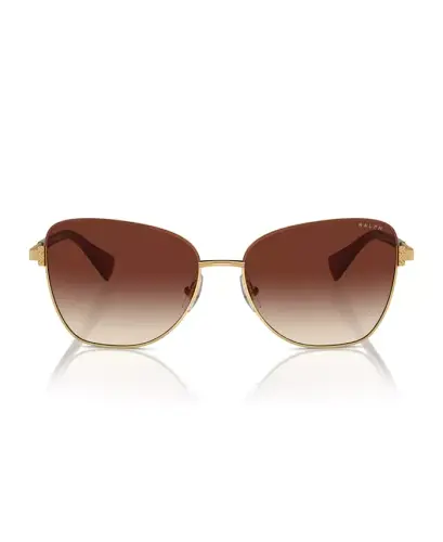 Women's Sunglasses, Ra4146 - Shiny Gold, Brown - 5