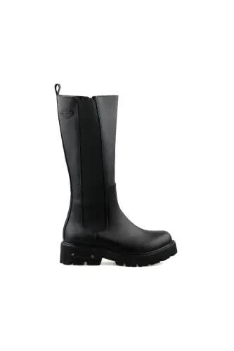 Kadın Günlük Deri Çizme 021Z100569-SPIEZZENNE-SIYAH - 00569-1-2 - HARLEY DAVIDSON (1)
