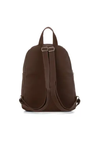 Kadın Günlük Kahverengi Sırt Çantası-Kahverengi - 5