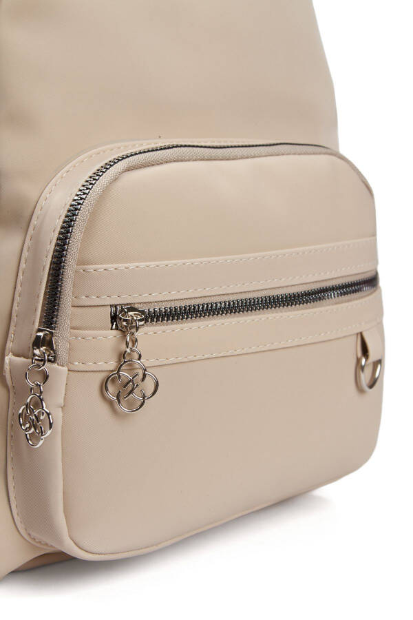 Kadın Günlük Sırt Çantası-Bej - 16