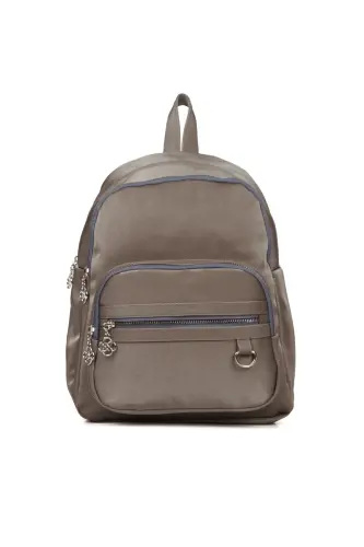 Kadın Günlük Sırt Çantası-Gri - ADELINA BAGS (1)