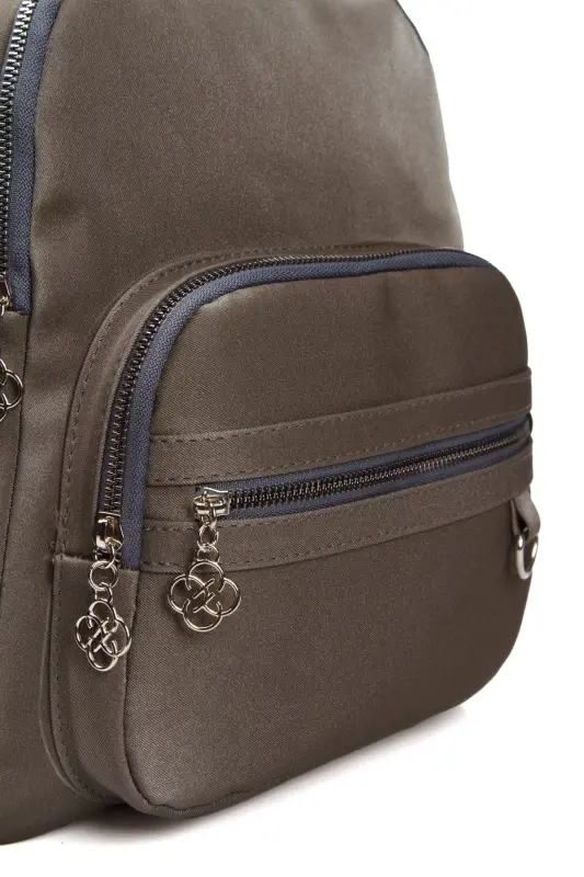 Kadın Günlük Sırt Çantası-Gri - 8