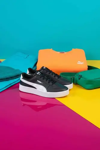 Kadın Günlük Sneakers Ayakkabı RS-987 - Siyah-Beyaz-95 