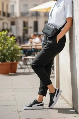 Kadın Günlük Sneakers Ayakkabı RS-987-Siyah - 4