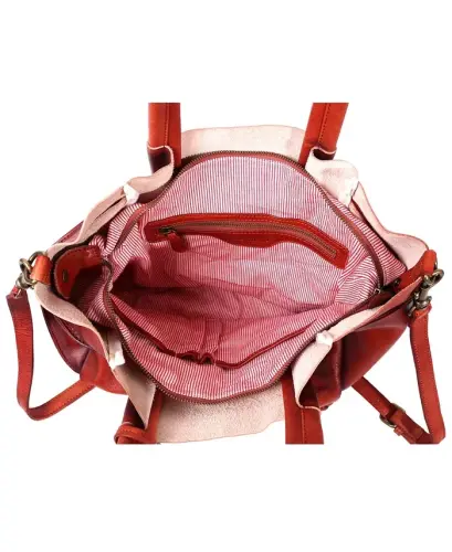 Women's Genuine Leather Sprout Land Tote Bag - Cognac - 8