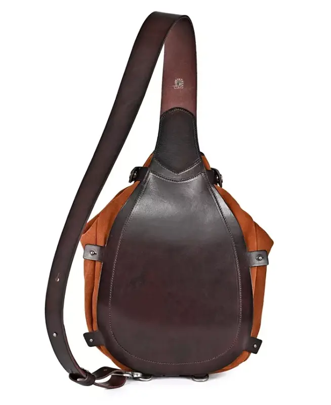 Daisy Medium Leather Sling Bag - Brown - 5