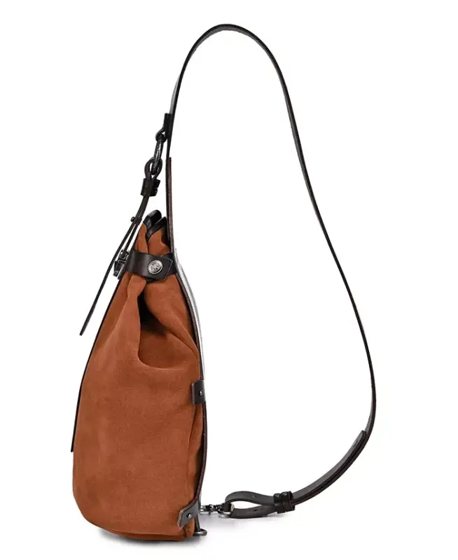 Daisy Medium Leather Sling Bag - Brown - 7