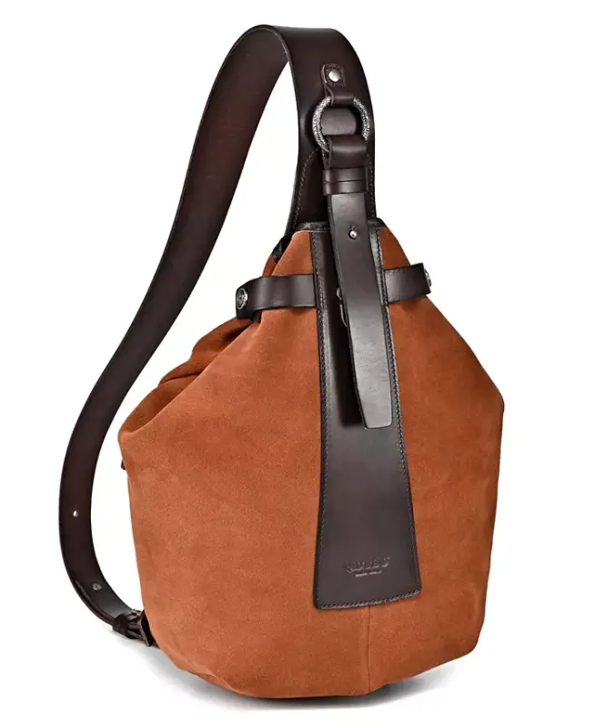 Daisy Medium Leather Sling Bag - Brown - 8