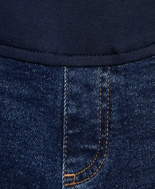 Women's Maternity Flared Jeans - Dark Blue - 2