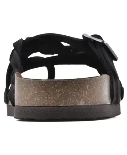 Women's Harrington Footbed Sandals - Black, Nubuk - 4