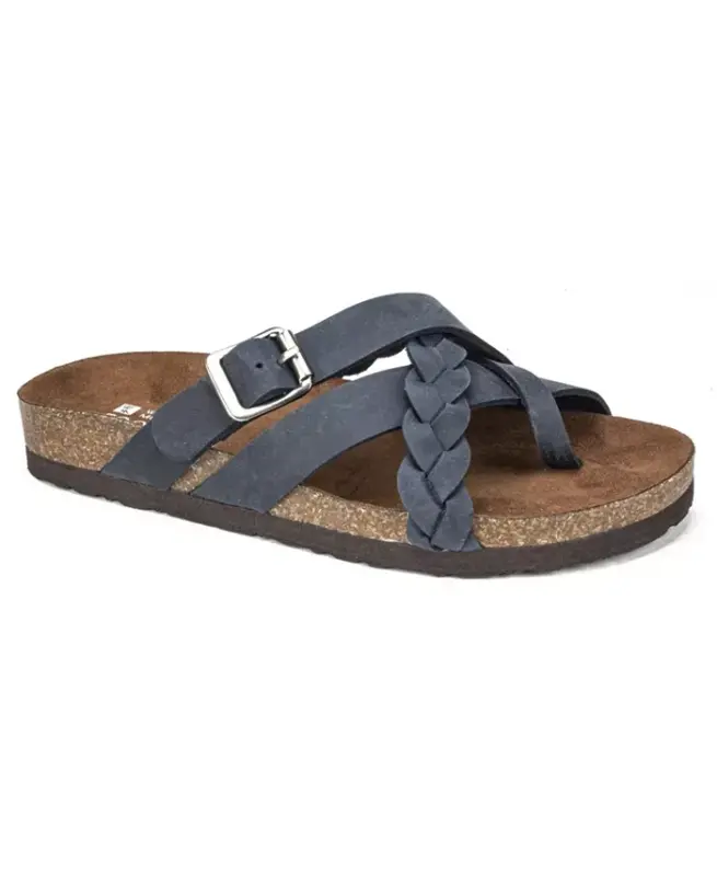 Women's Harrington Footbed Sandals - Navy, Leather - 1