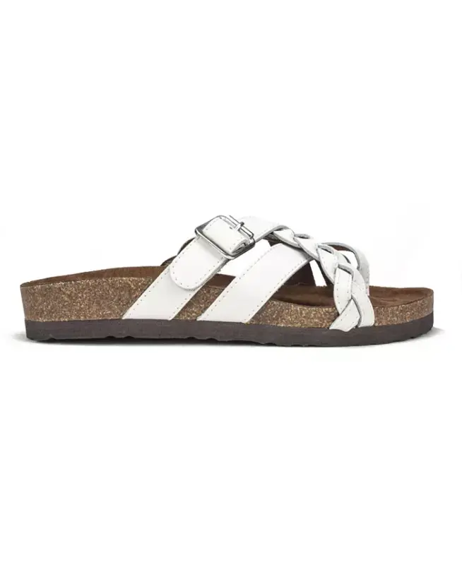 Women's Harrington Footbed Sandals - White, Leather - 2