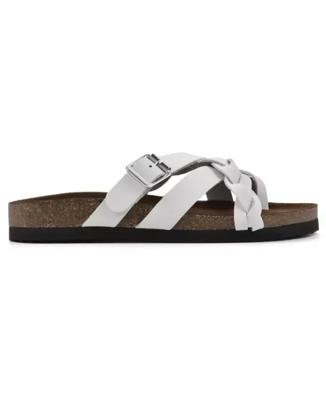 Women's Harrington Footbed Sandals - White, Leather - 3