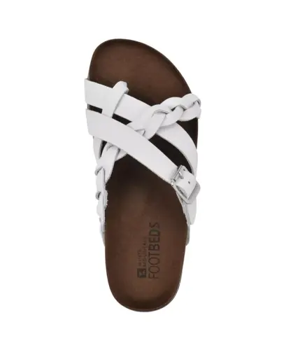 Women's Harrington Footbed Sandals - White, Leather - 5
