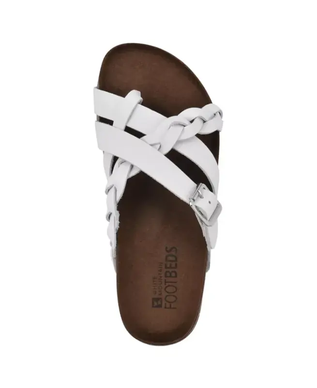 Women's Harrington Footbed Sandals - White, Leather - 5