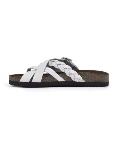 Women's Harrington Footbed Sandals - White, Leather - 11
