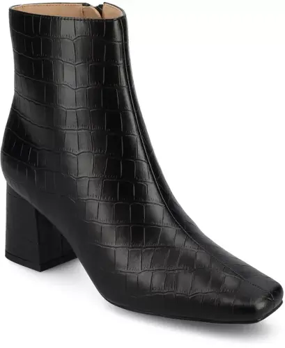 Women's Haylinn Block Heel Dress Booties - Black Croco 